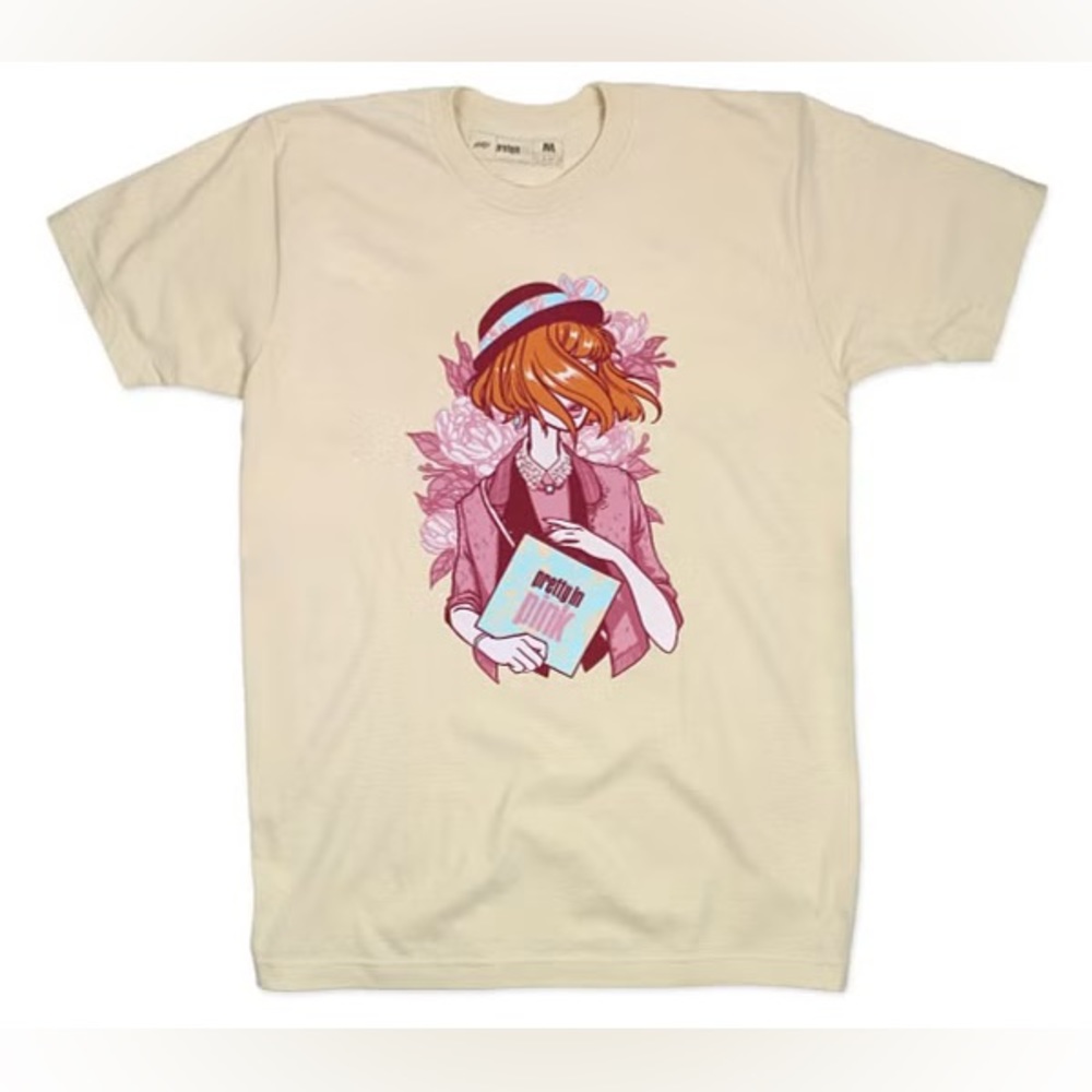 PRETTY IN PINK Crew-Neck Graphic T-shirt